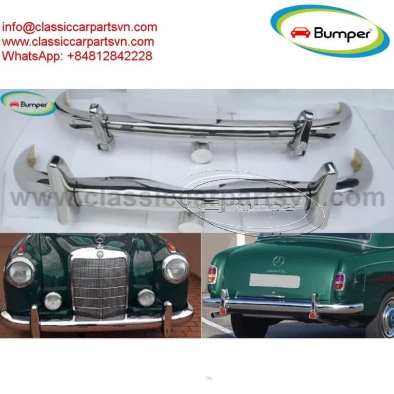 Image from ad: Mercedes Ponton 6-cylinder W105 W180 W128 saloon bumpers (1)